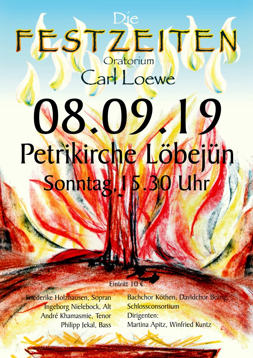 Plakat L�bej�n Carl Loewe 2019